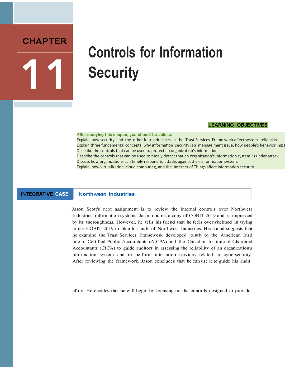 Accounting Information Systems 15th Chapter 11 - After studying this ...