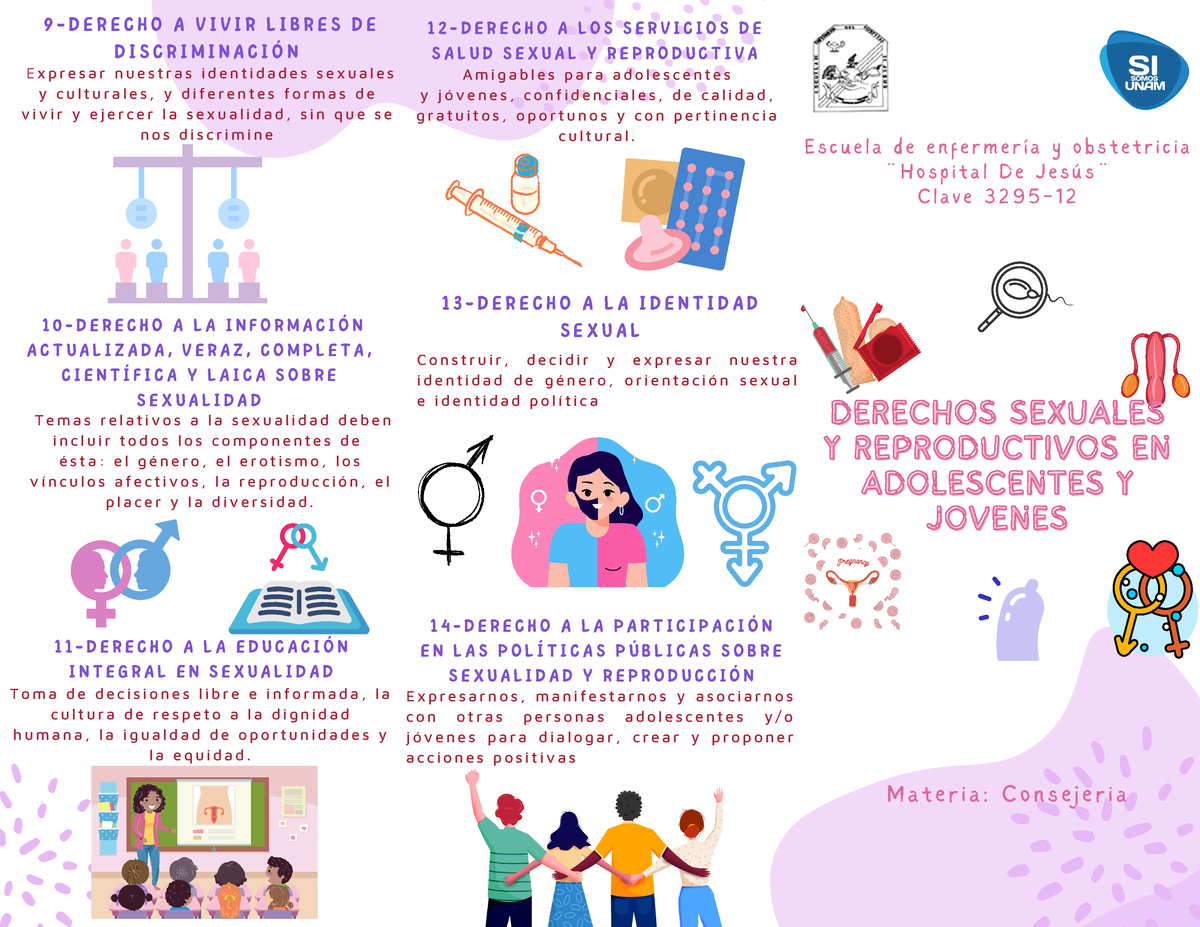 Triptico De Derechos Sexuales Y Reproductivos Derechos Sexualesderechos Sexuales Y 9587