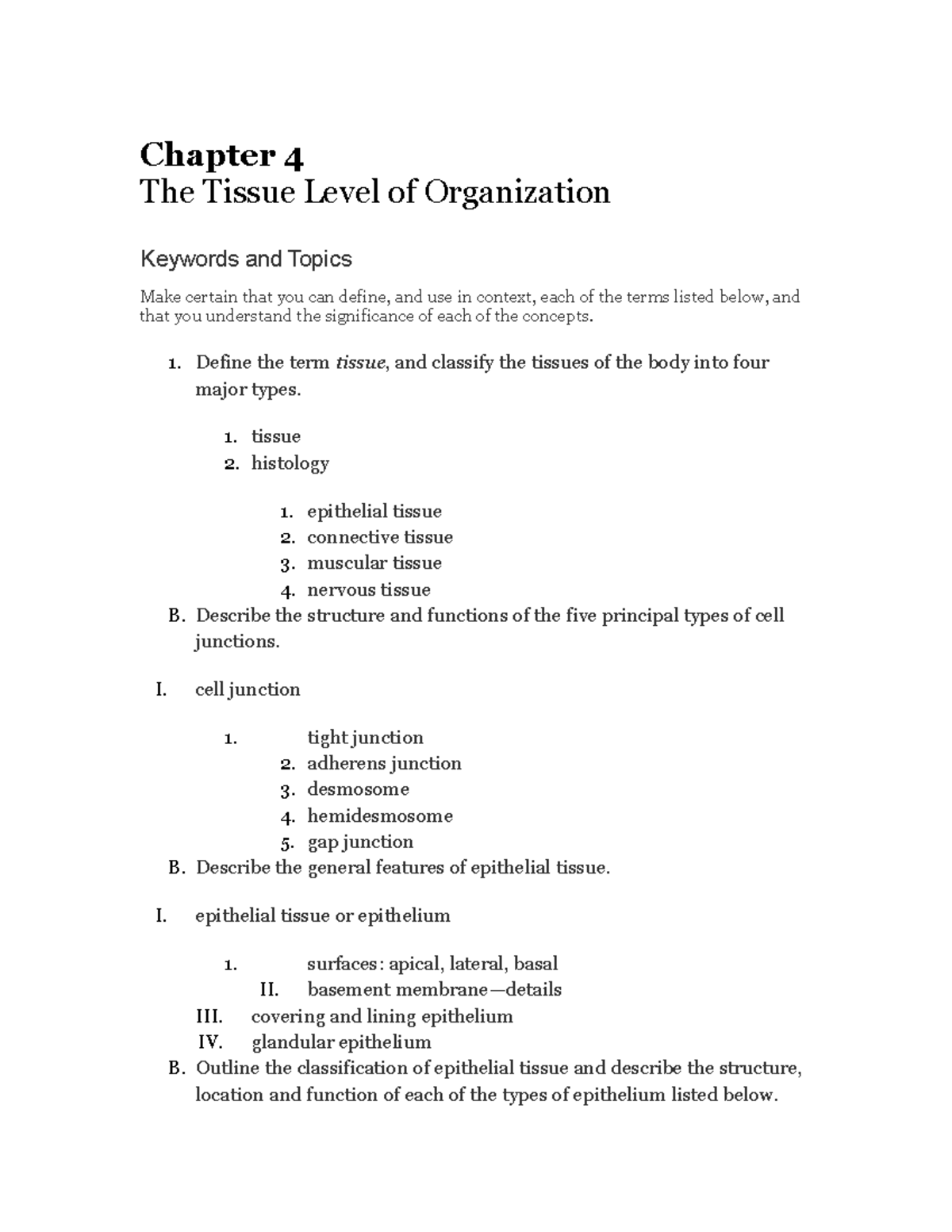 biol235-chapter-4-summary-chapter-4-the-tissue-level-of-organization