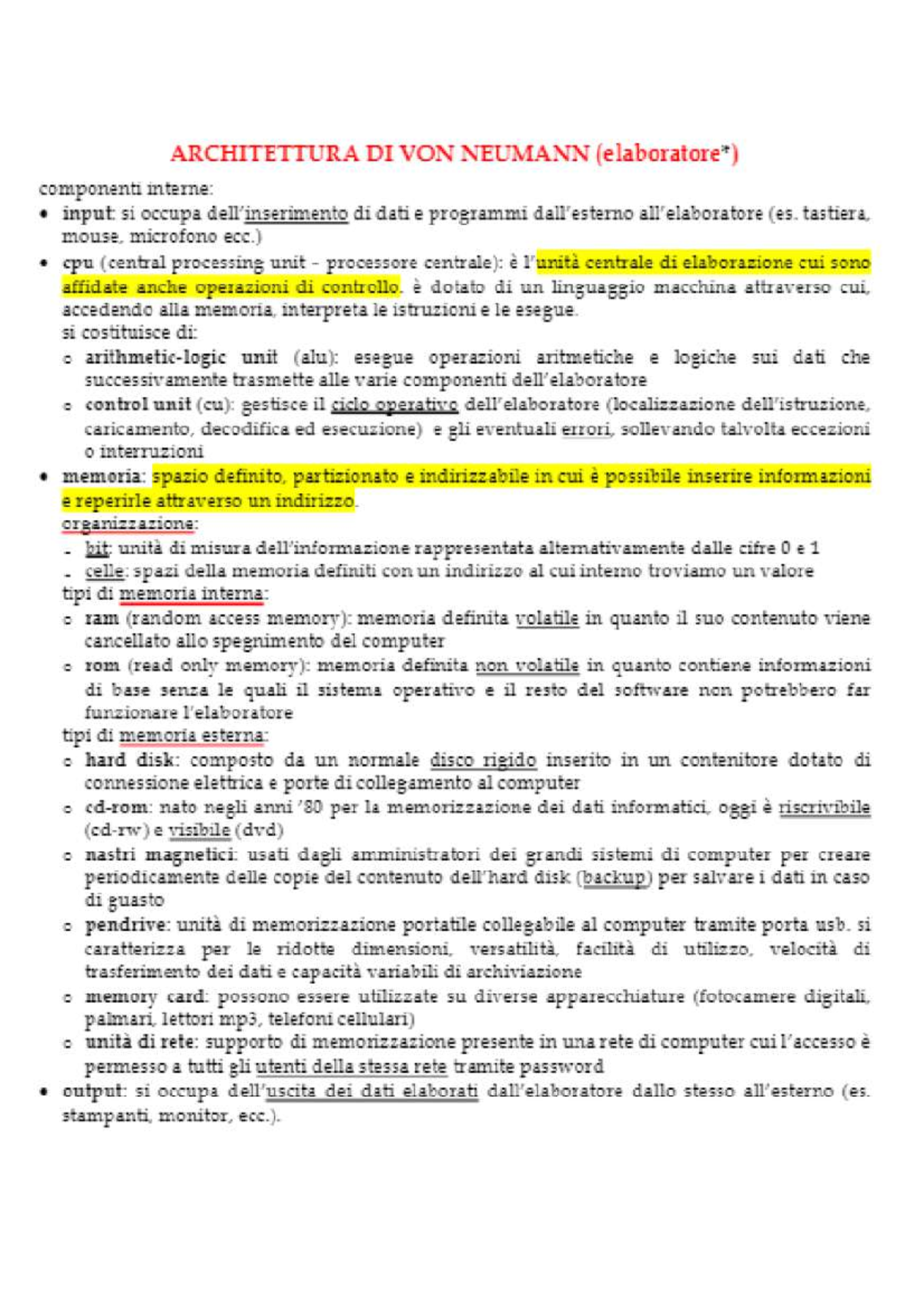 Cattura 1 Informatica Studocu