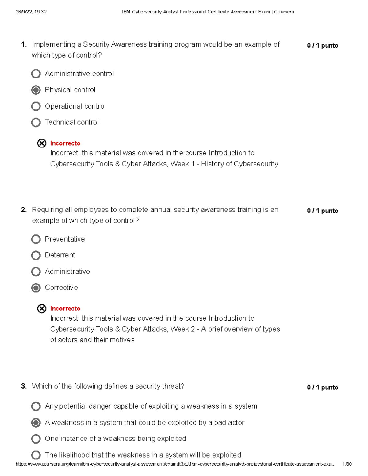 EX Final 3 BM Cybersecurity Analyst Professional Certificate Assessment ...