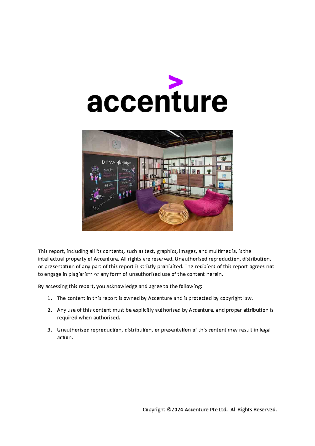 Internship at Accenture-CAG Final 1 - This report, including all its ...
