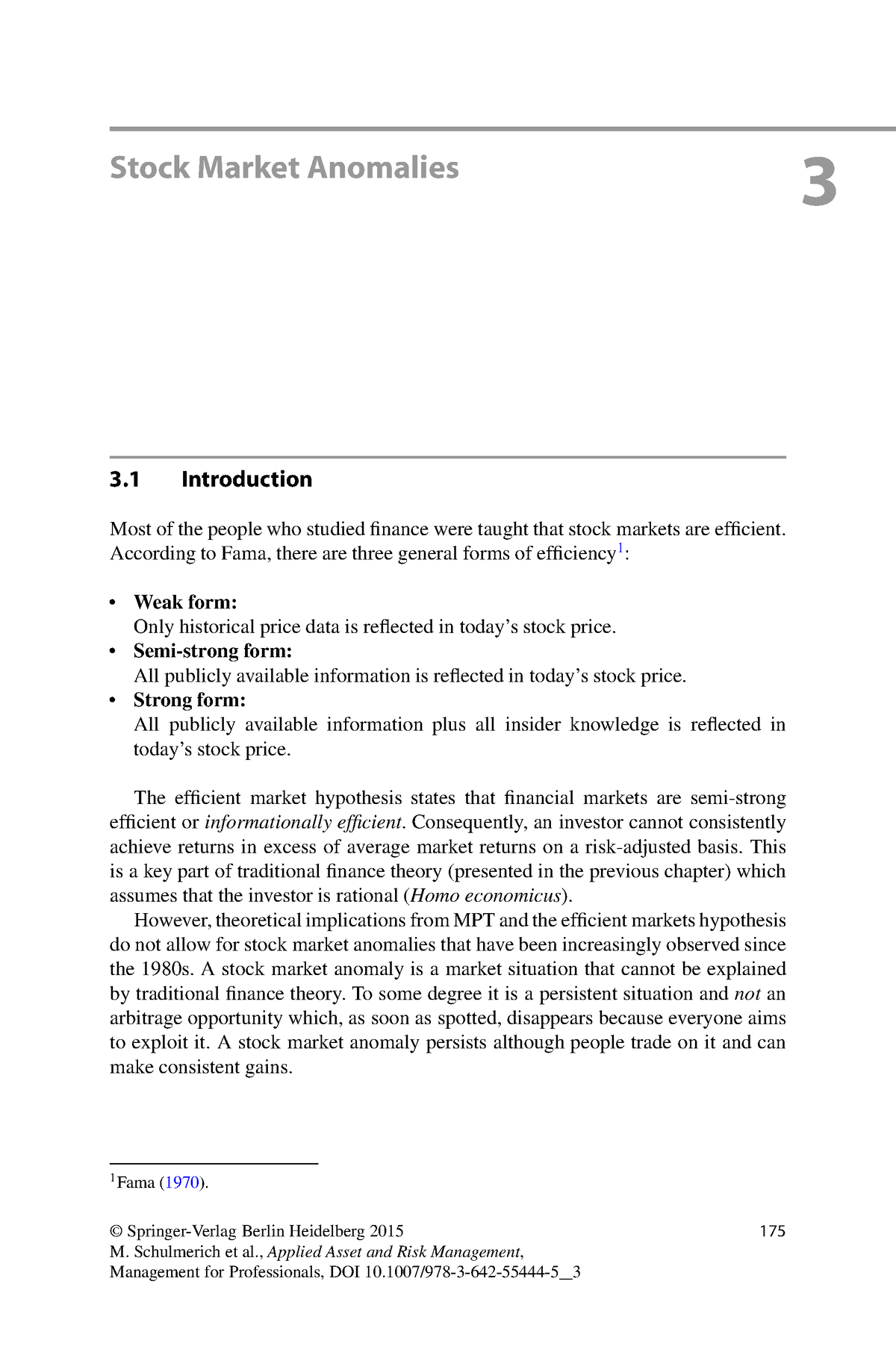 Applied Asset And Risk Management A Guide To Modern Portfolio ...