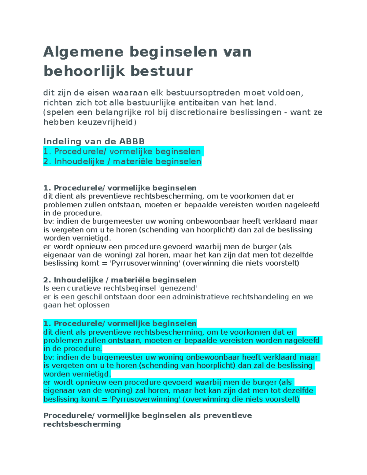 Algemene Beginselen Van Behoorlijk Bestuur ABBB - Algemene Beginselen ...