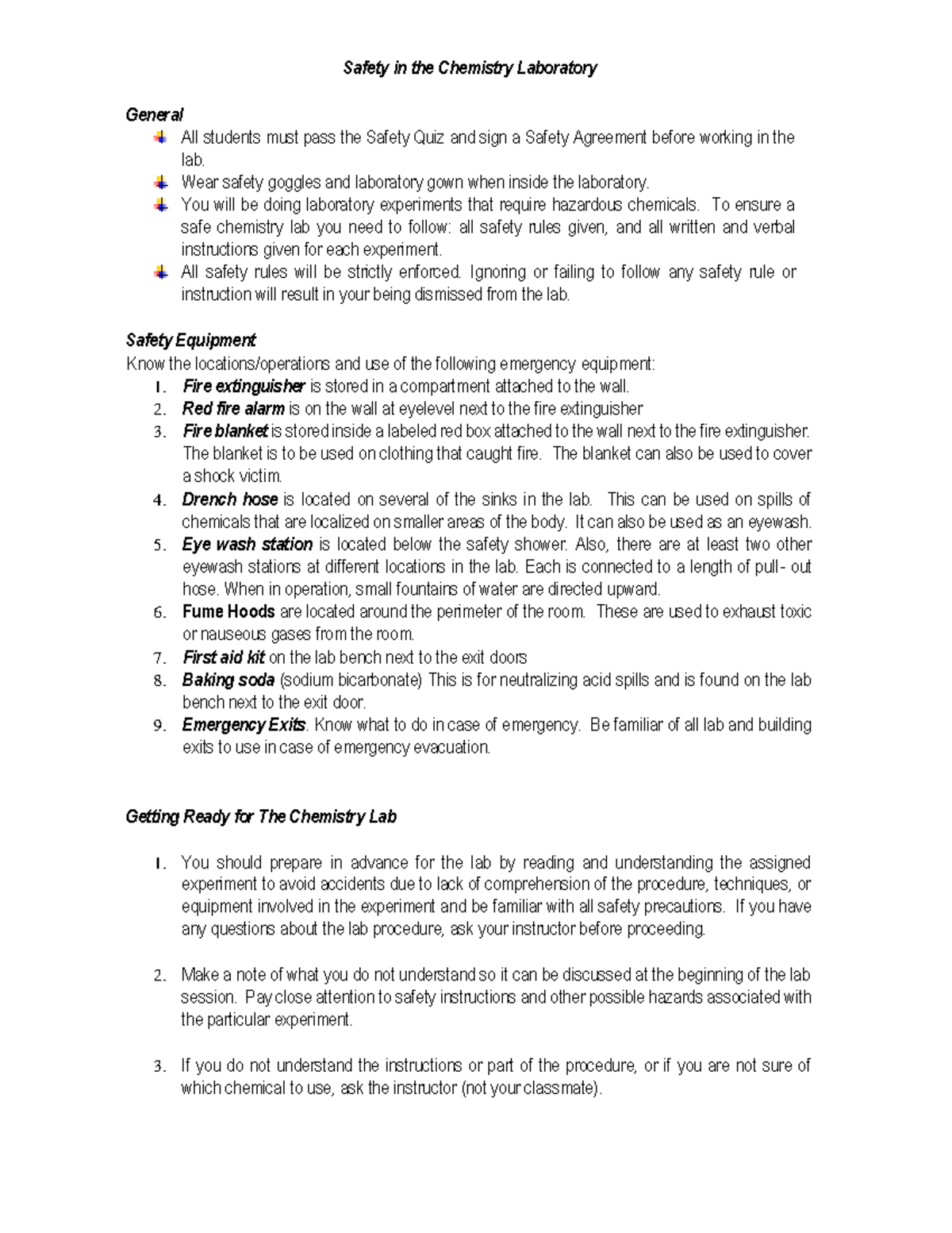 LaboratoryActivity This is my documents Safety in the Chemistry