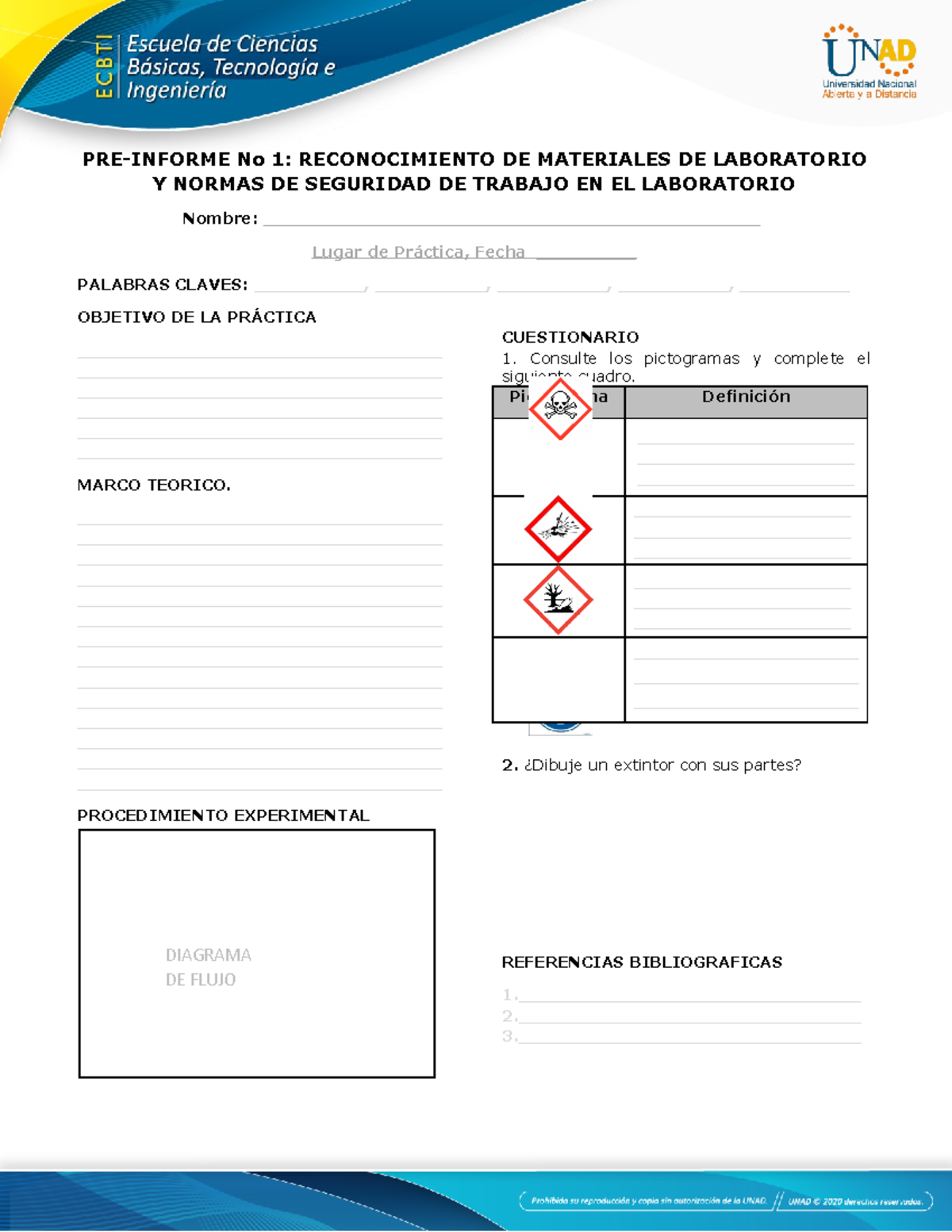 Anexo 4 - PRE-INFORME No 1: RECONOCIMIENTO DE MATERIALES DE LABORATORIO ...