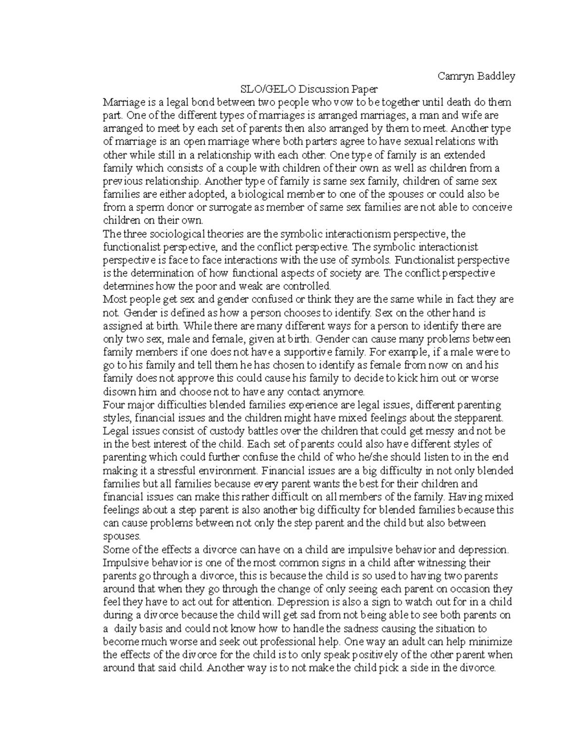 SLO GELO Discussion Paper - Camryn Baddley SLO/GELO Discussion Paper ...