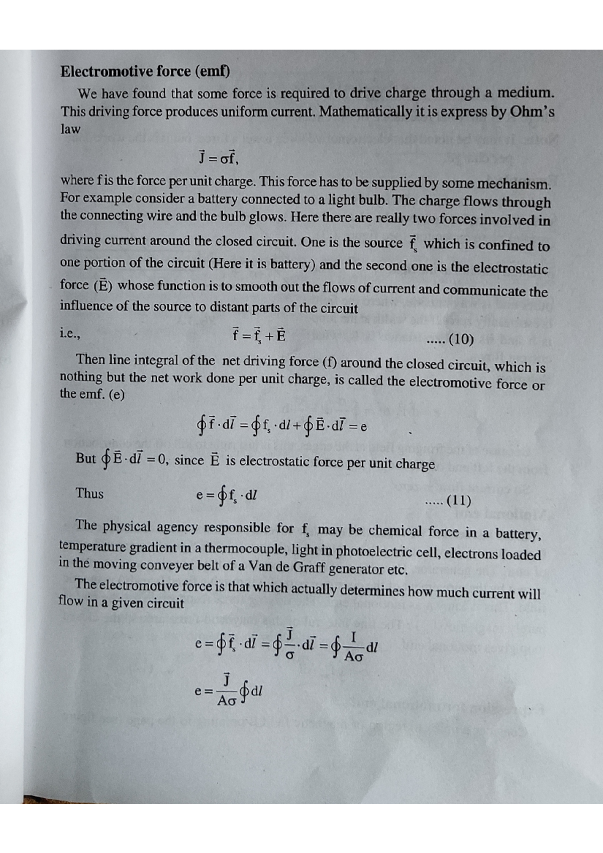 Emf - Leacture notes about emf. - Bsc physics - Studocu