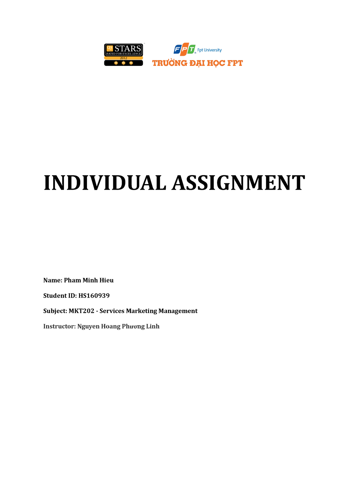 individual assignment hth668