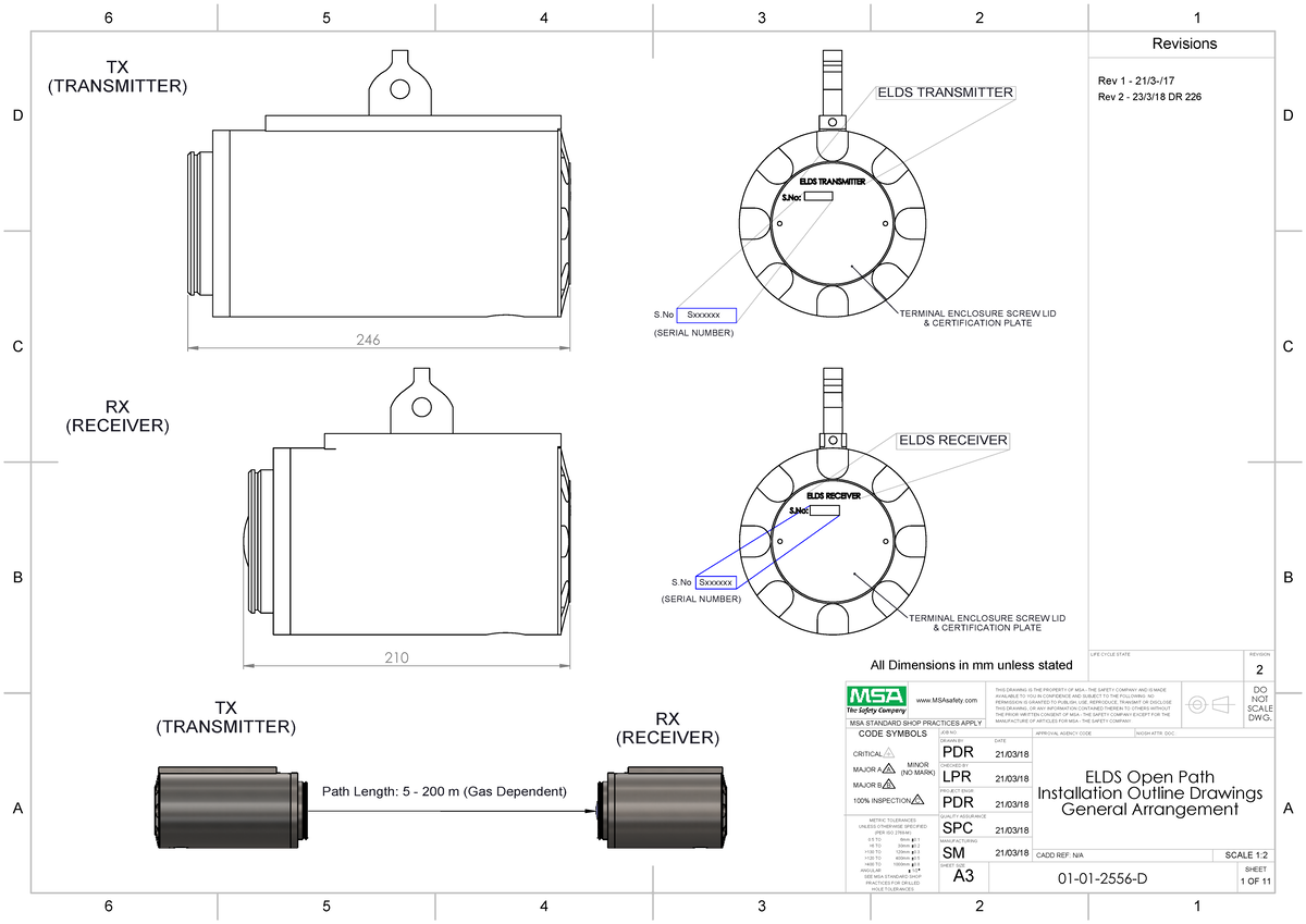 Senscient ELDS Drawing Open Path - 246 TERMINAL ENCLOSURE SCREW LID ...