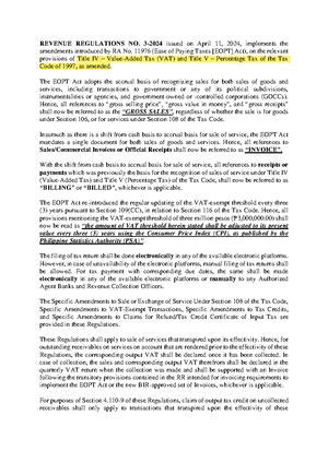 VAT-OPT - VAT OPT - VALUE-ADDED TAX (BIR Form 2550) - Form of sales tax ...
