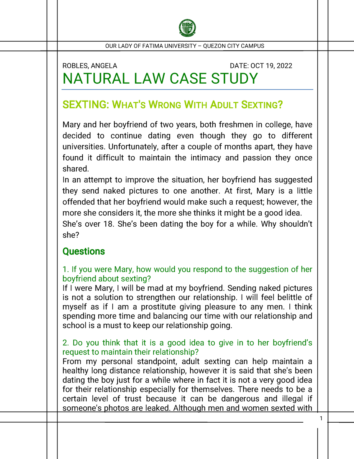 research paper natural law