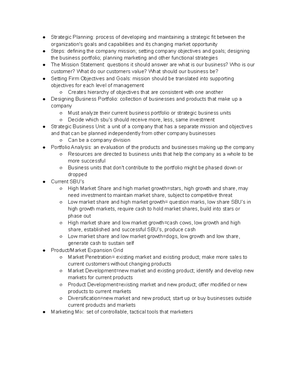 dissertations on strategic planning