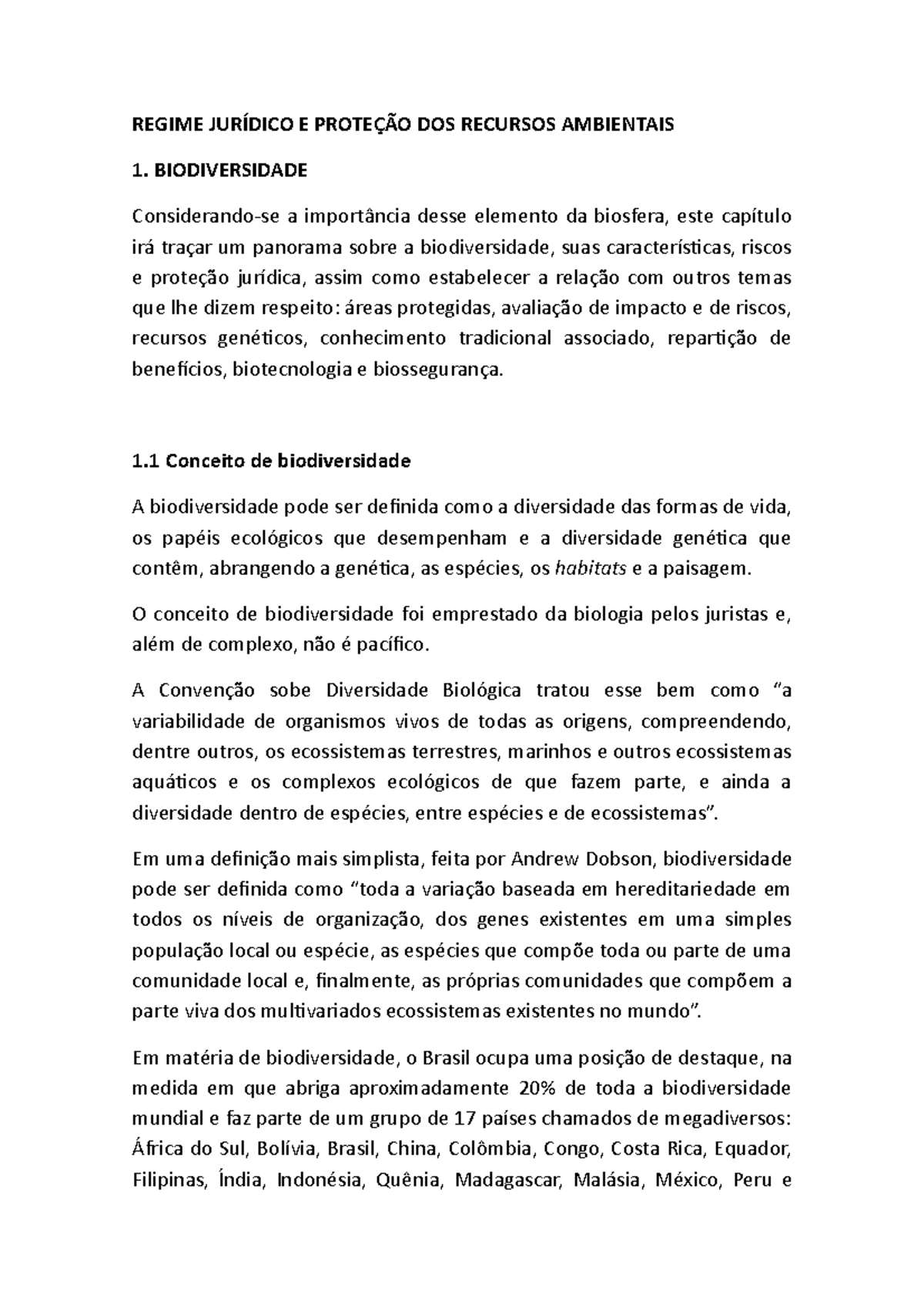 DIREITO REGIME JURÍDICO E PROTEÇÃO DOS RECURSOS AMBIENTAIS - REGIME E ...
