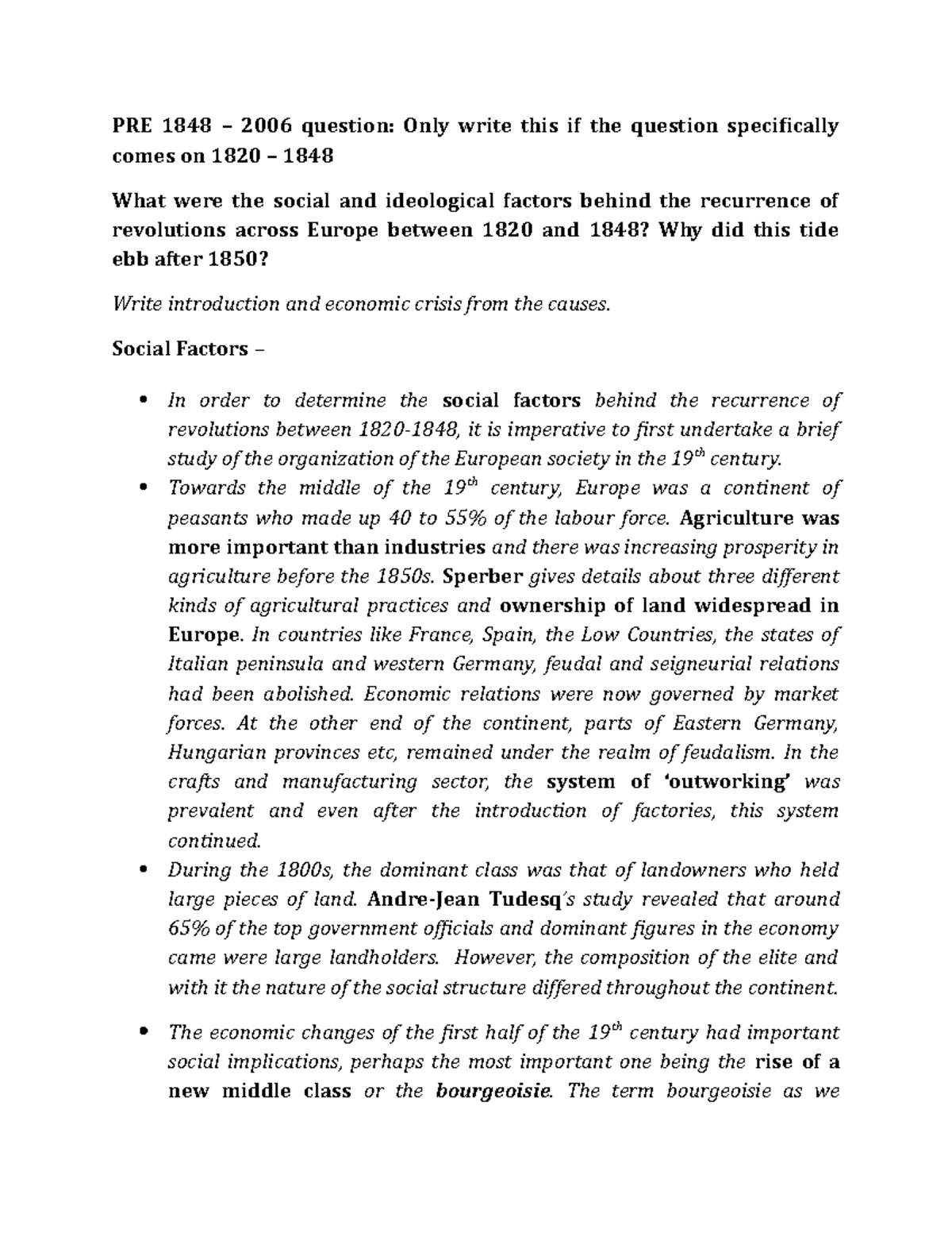 Social And Ideological Factors For 1848 PRE 1848 2006 Question social-and-ideological-factors-for-1848-pre-1848-2006-question