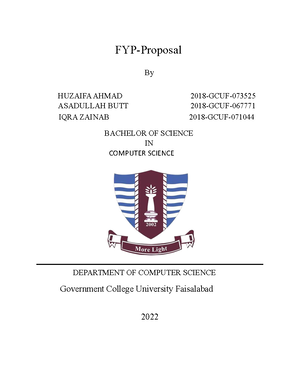 FYP Documentation - Final Year Project ( BS,ADP) Guidelines for ...