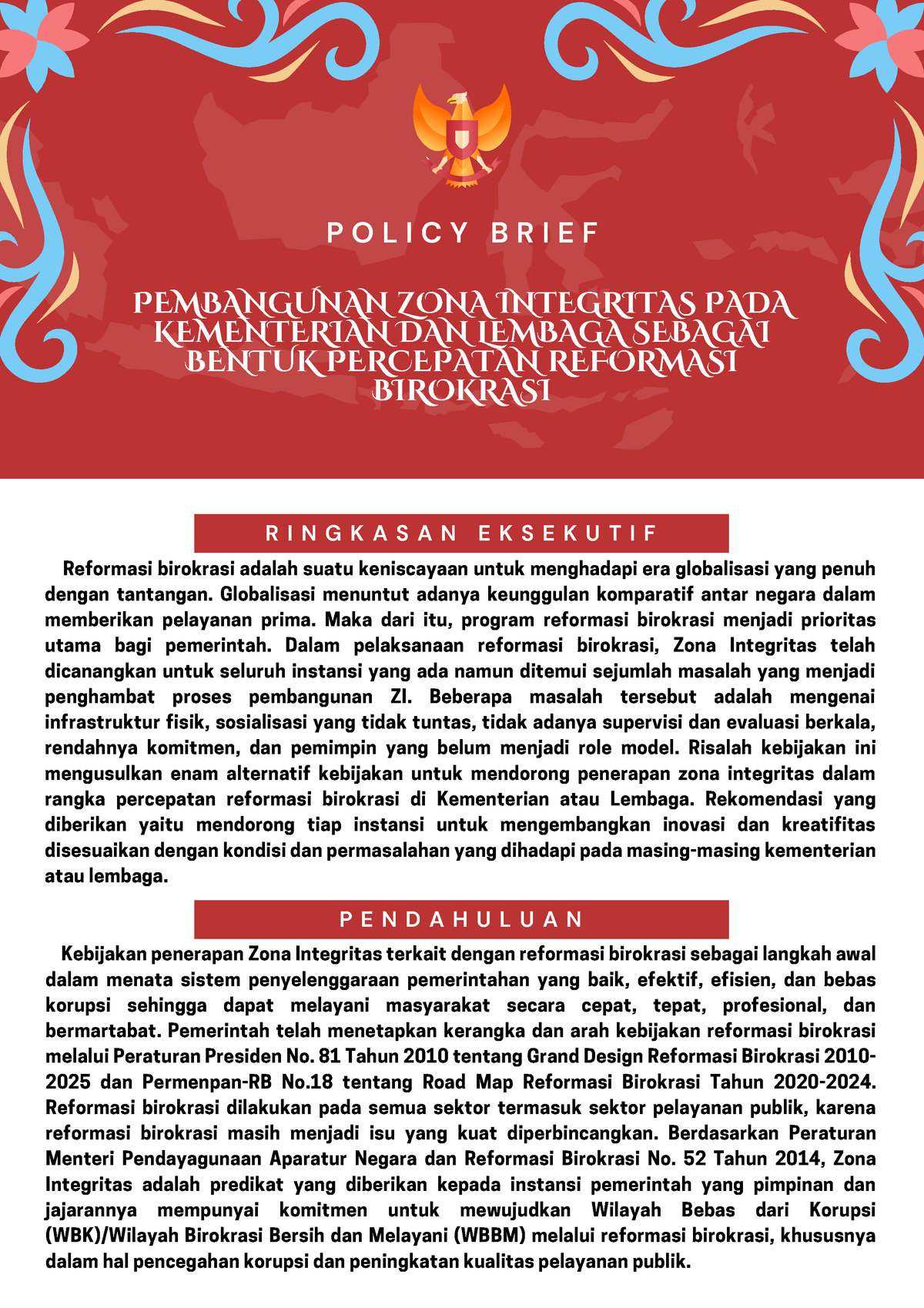 Pembangunan Zona Integritas Pada Kementerian Dan Lembaga Sebagai Bentuk ...