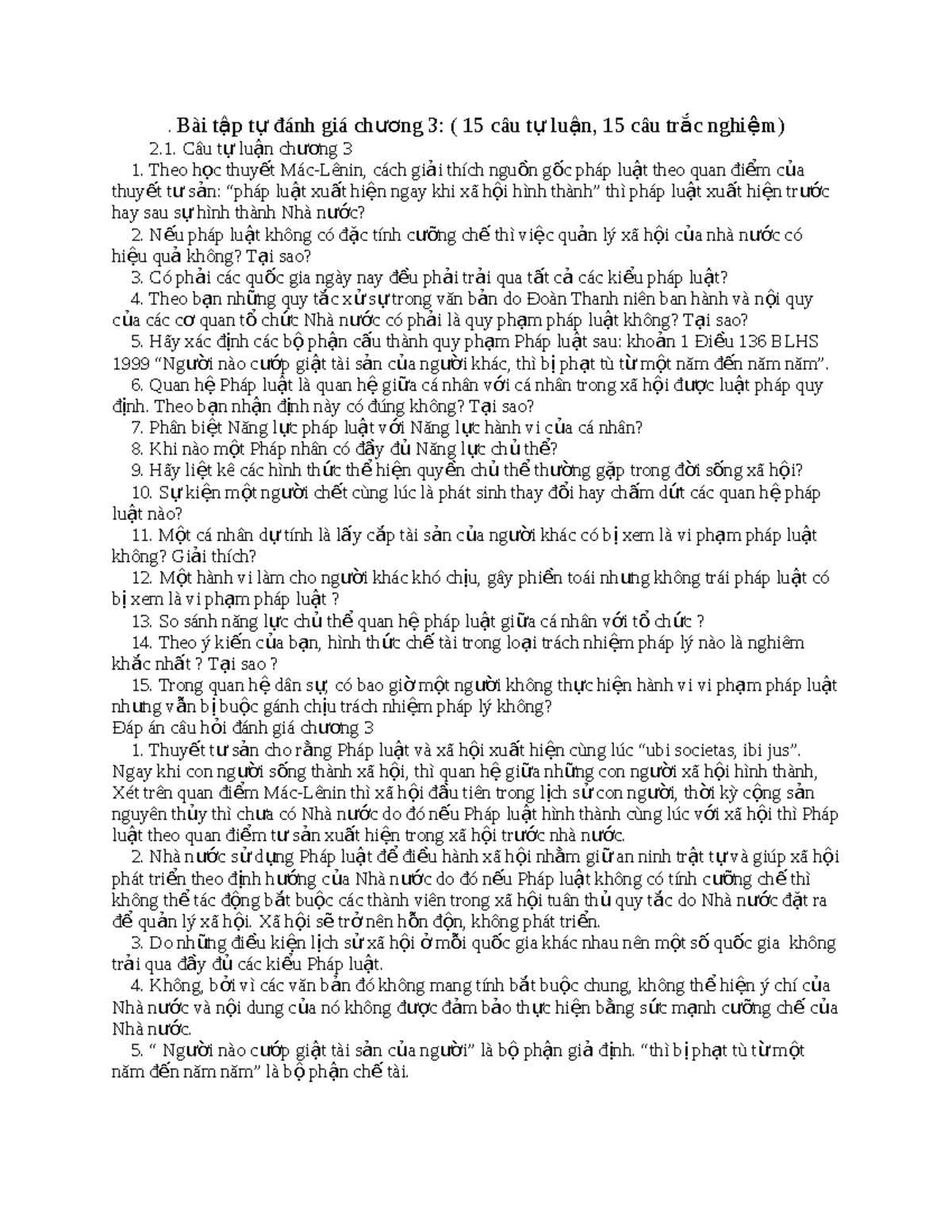 BÃ i táº p tá»± Ä‘Ã¡nh gi Ã¡ ch Æ°Æ¡ng 3 (PLDC elo) . Bài t ập t ự