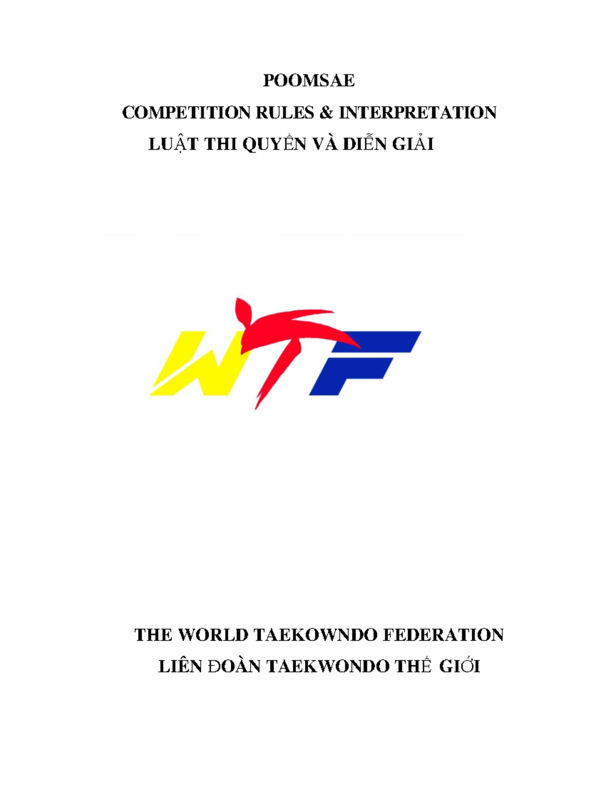 LUAT THI ĐẤU QUYỀN MÔN Taekwondo PDF POOMSAE COMPETITION RULES