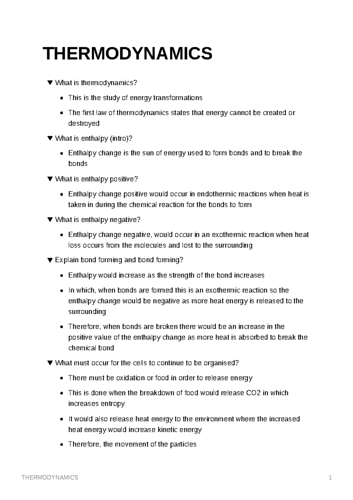 Thermodynamics Biochem - THERMODYNAMICS What is thermodynamics? This is ...