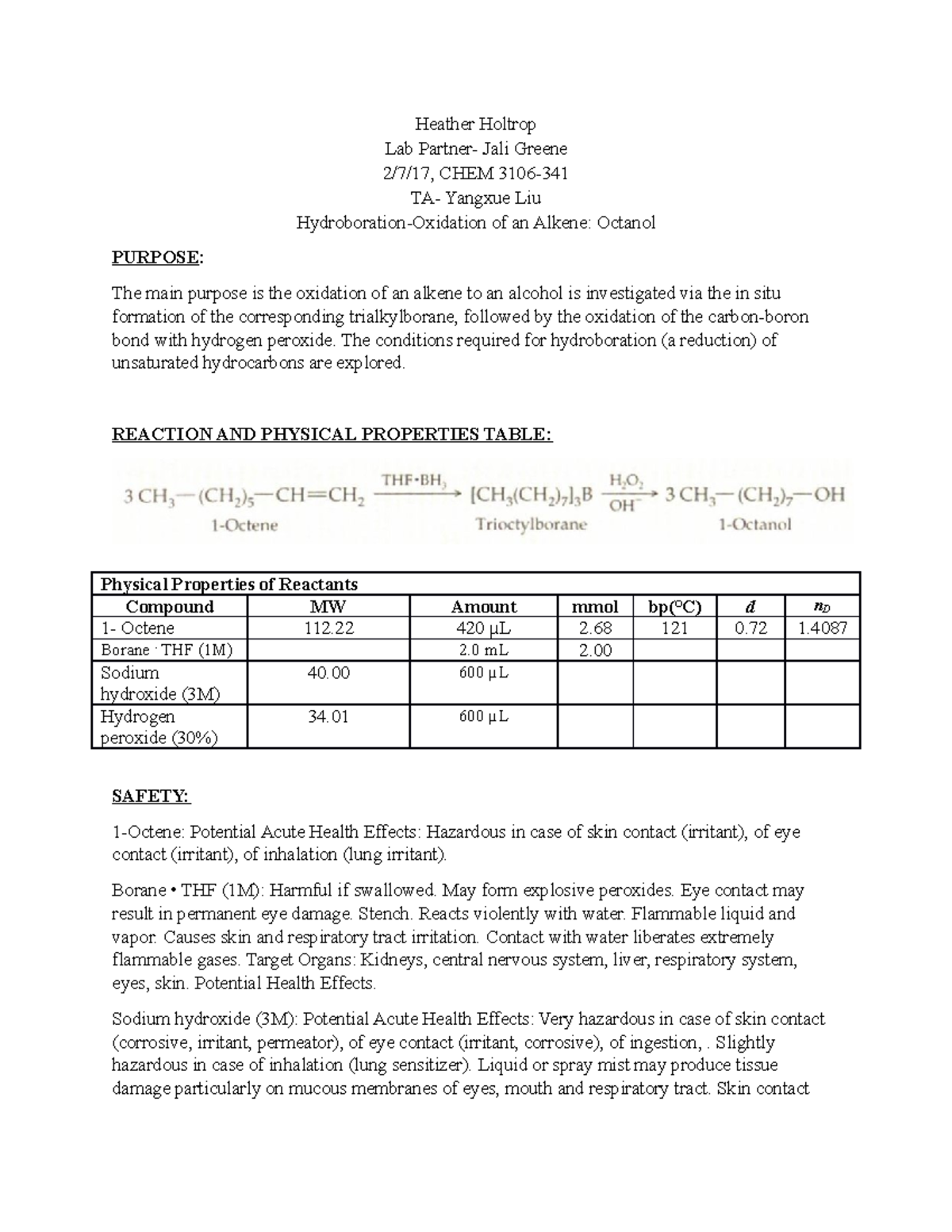 LAB 3 copy - Lab Report - TTU Heather Holtrop Lab Jali ...