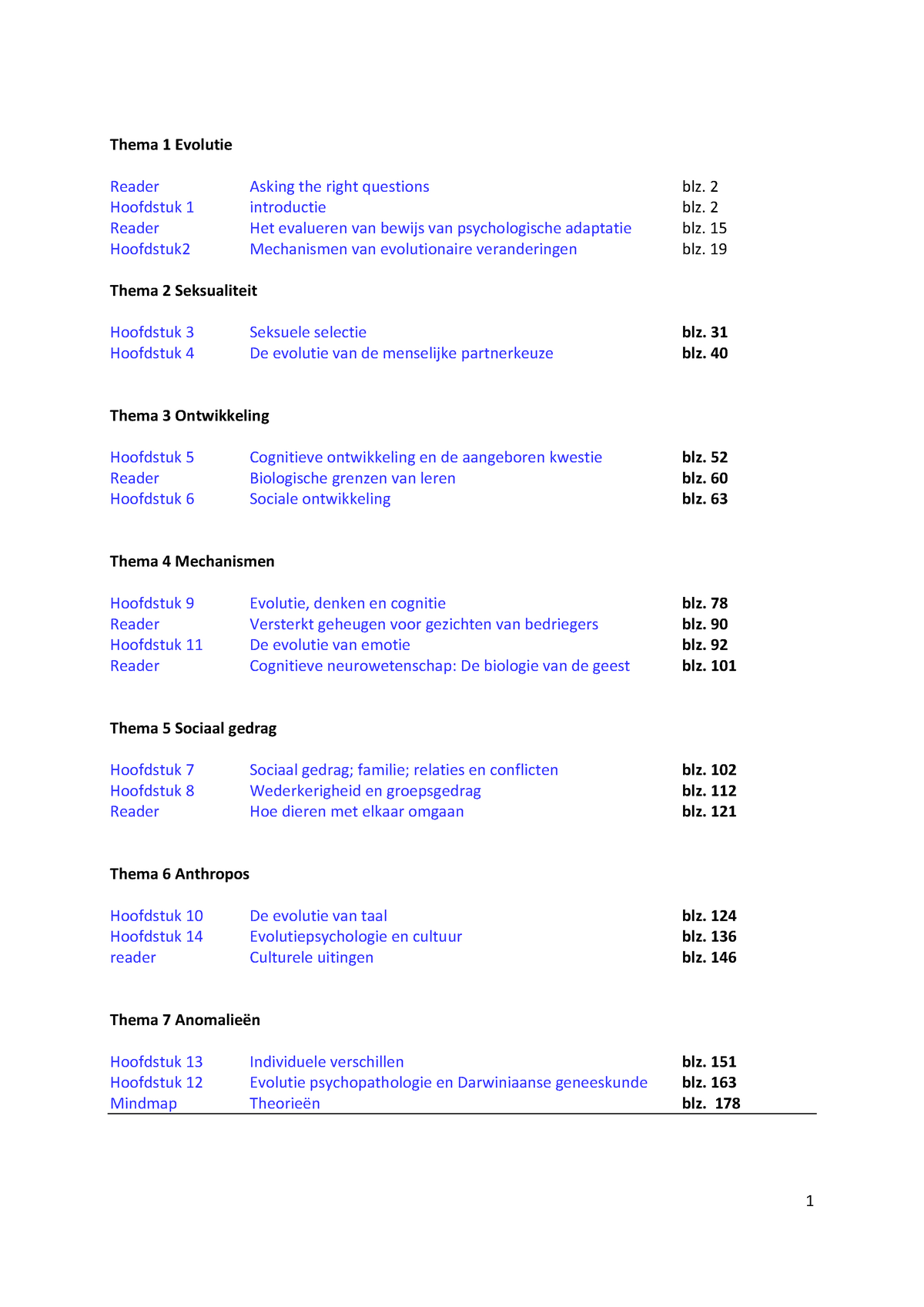 Samenvatting Evolutionary Psychology An Introduction Lance Workman And ...