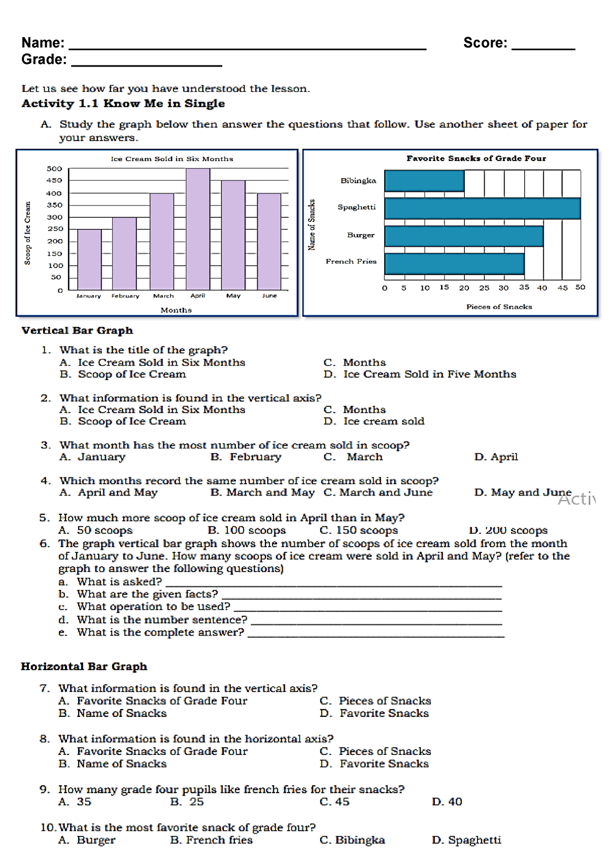 Activity 4-Week 5 Math 4 - Mathematics - Name