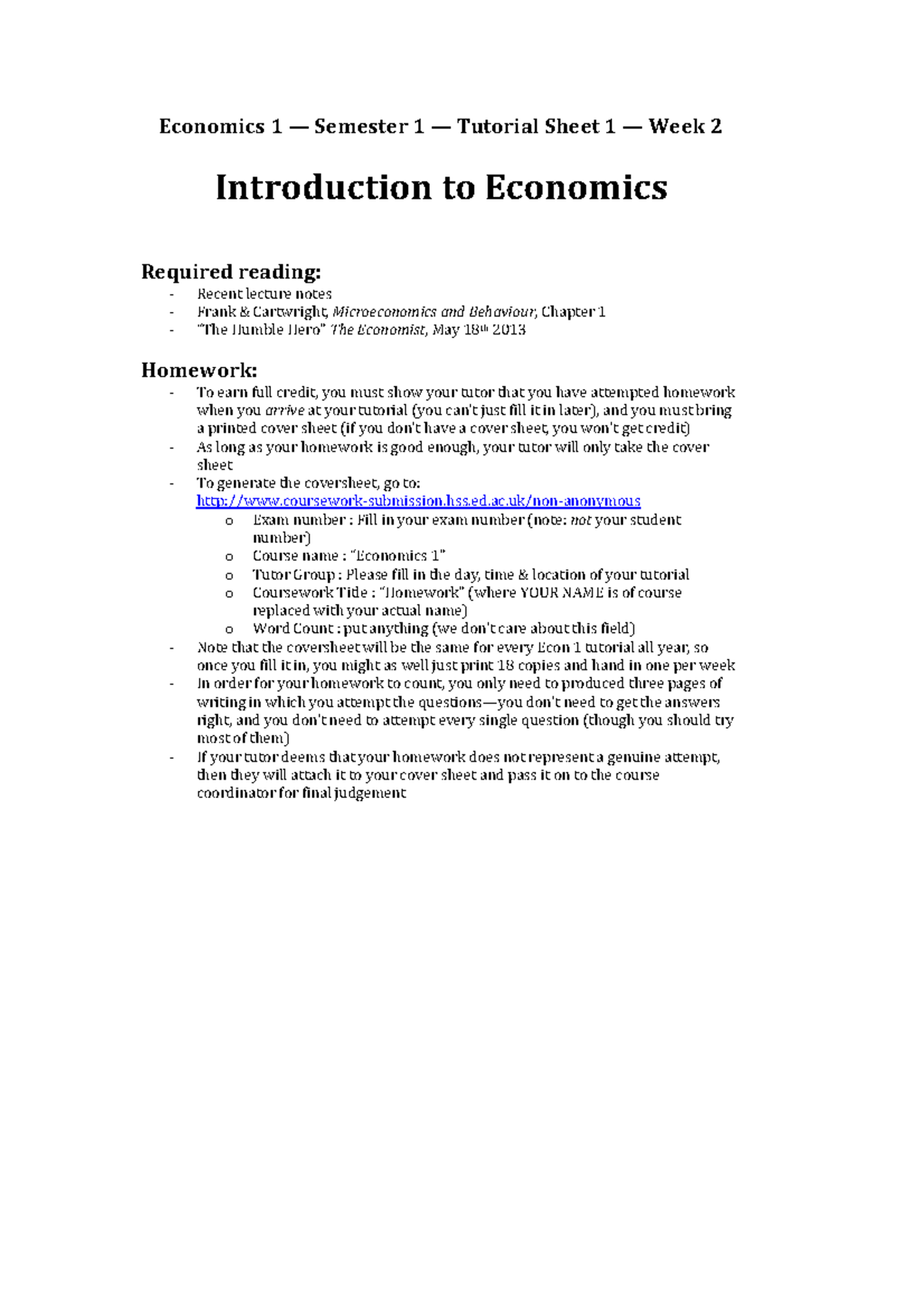 Econ 1 – S1 – W2 – Questions - Economics 1 — Semester 1 — Tutorial ...