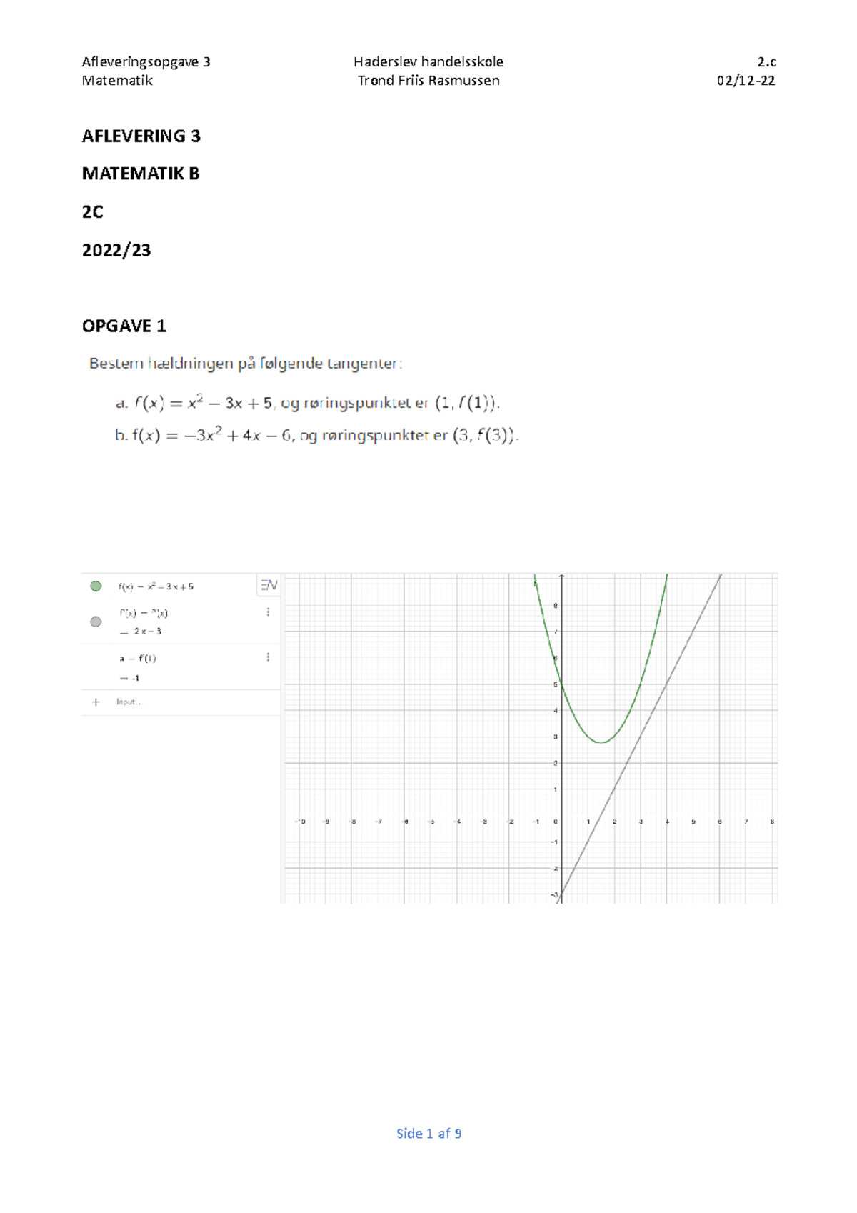 Aflevering 3 Matematik B - Statistik - Matematik Trond Friis Rasmussen ...