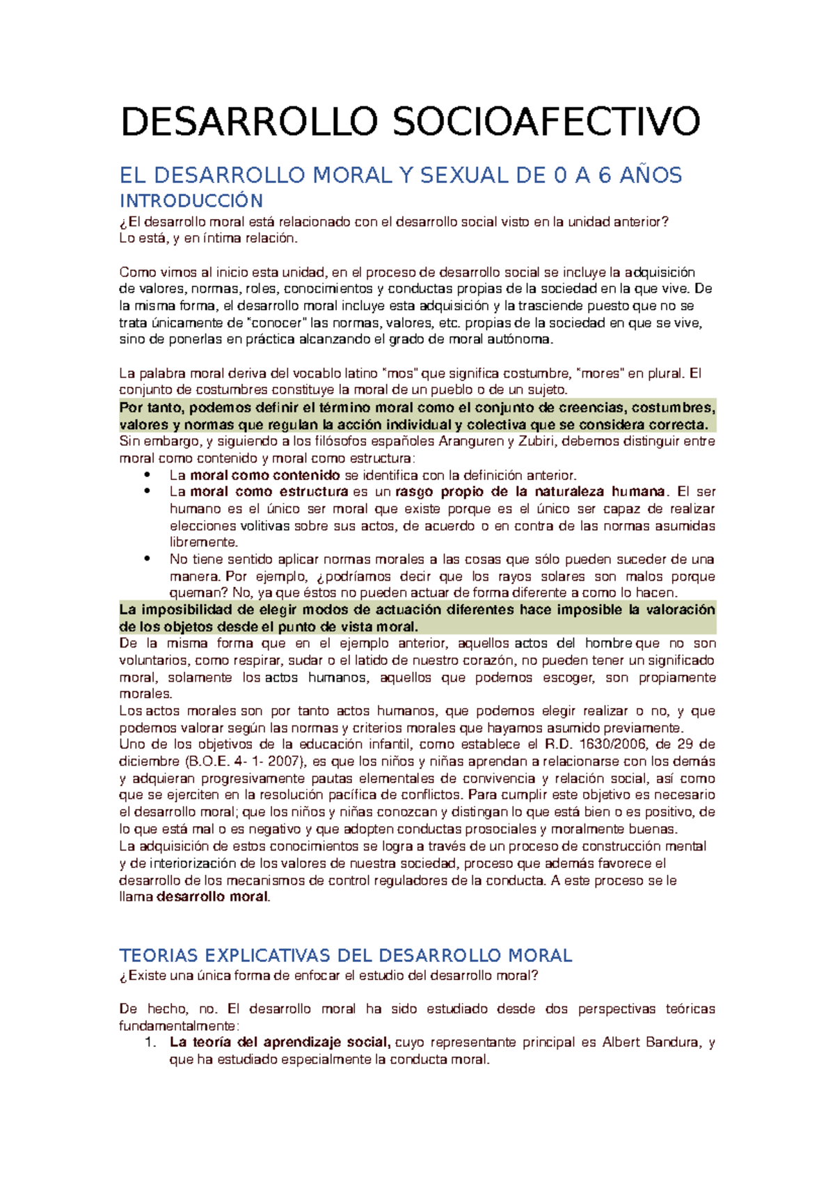 Apuntes Tema 3 Desarrollo Socioafectivo - DESARROLLO SOCIOAFECTIVO EL ...