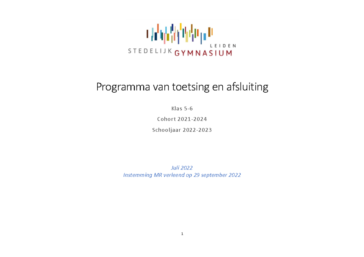 2223 PTA cohort 21-24 - voor de premium toegang - Programma van ...