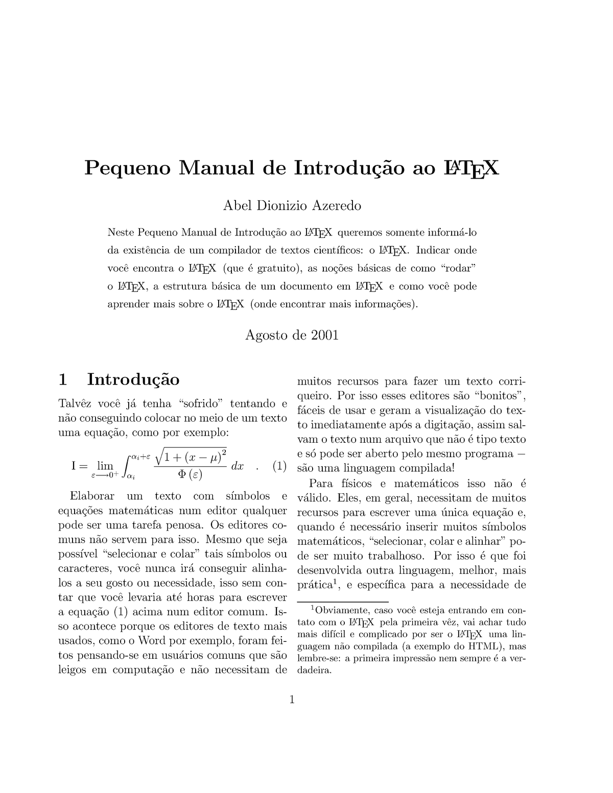 Manual-latex - Documento Para Consulta Latex - Pequeno Manual De ...