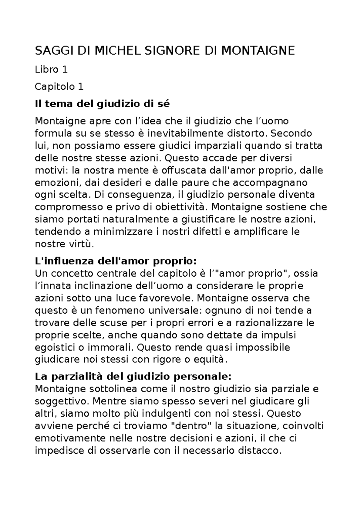 Saggi di Michel de Montaigne - SAGGI DI MICHEL SIGNORE DI MONTAIGNE ...