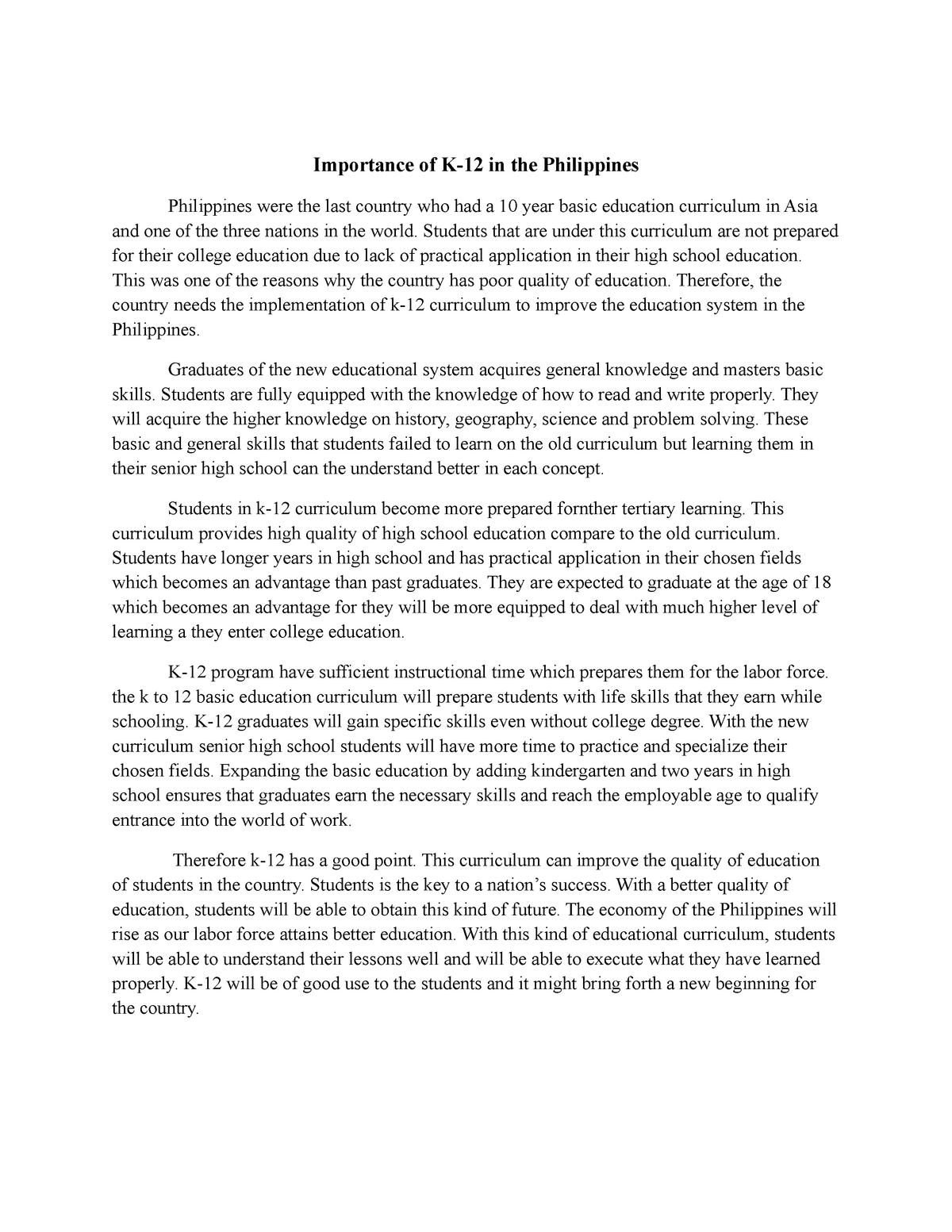 philippines-was-the-last-country-who-had-a-10-year-basic-education-curricul-importance-of-k-12