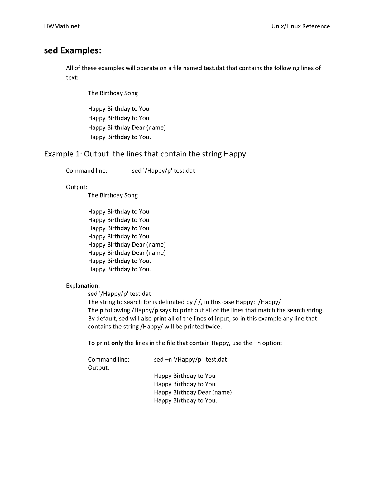 sed-examples-hwmath-unix-linux-reference-sed-examples-all-of-these