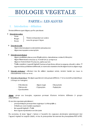 Physiologie Vegetale Notes Resumes Et Examens Studocu