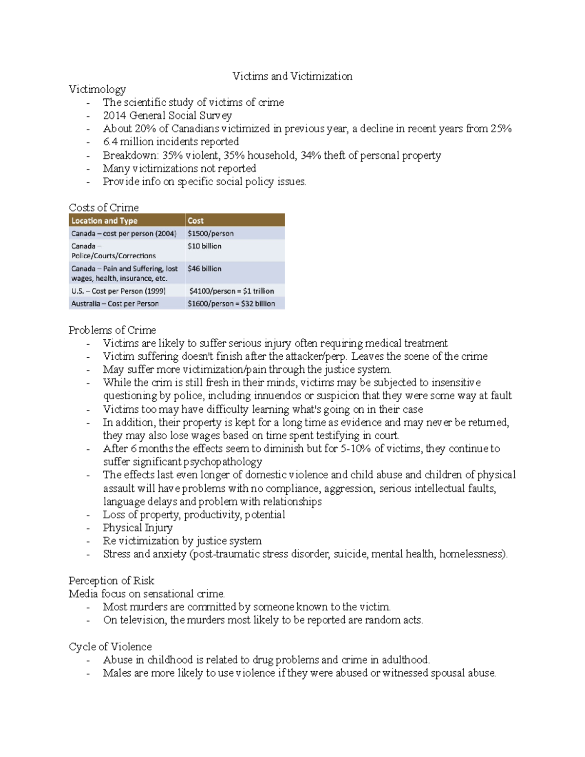 Victims and Victimization (chp 4) - Victims and Victimization ...