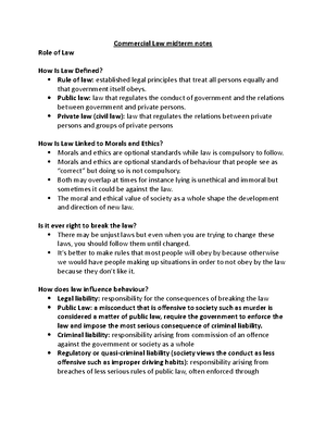 Final Practice Problems - Commerce 2OC3 Final Practice Problems Notes ...