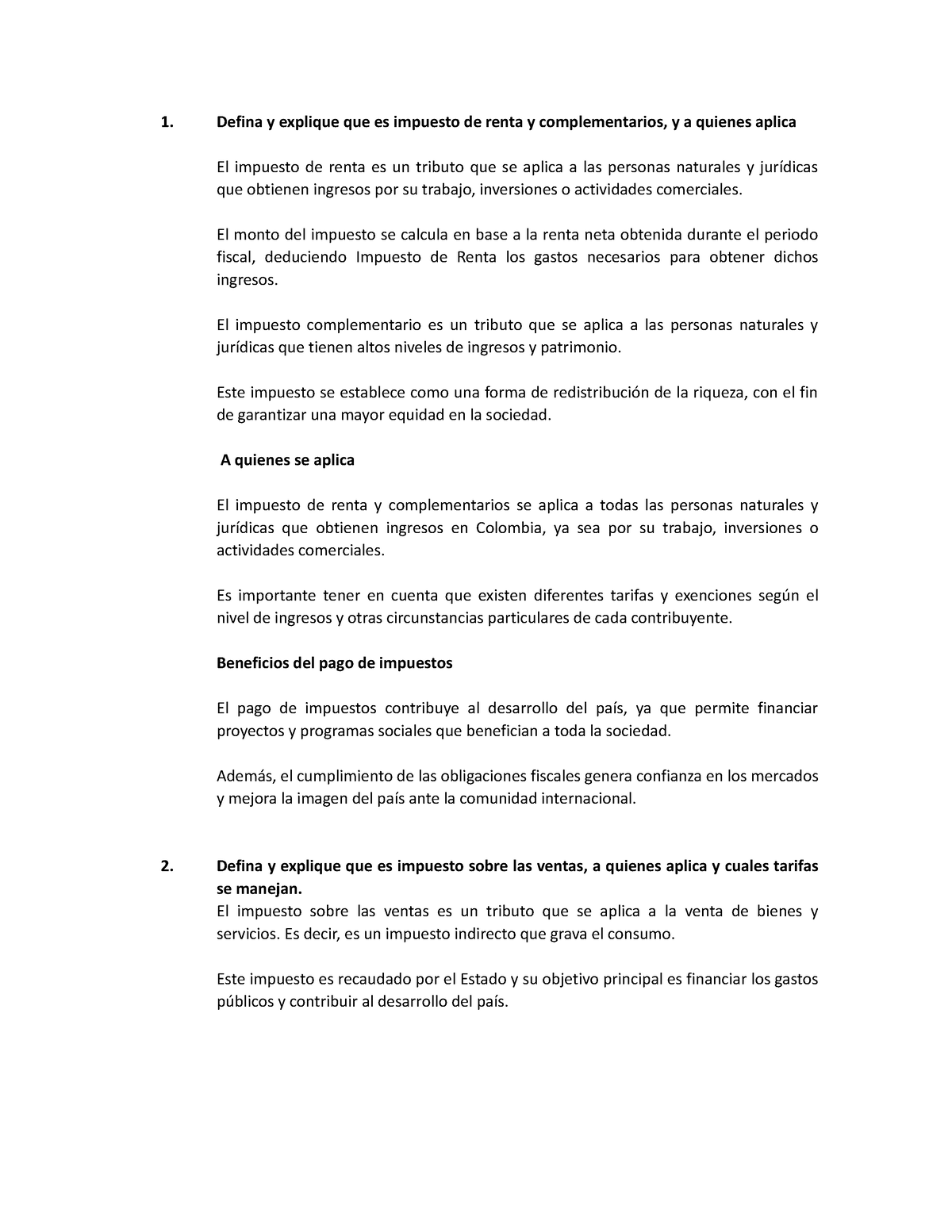 Expliacion De Impuestos Y Retenciones - Contabilidad Y Finanzas ...