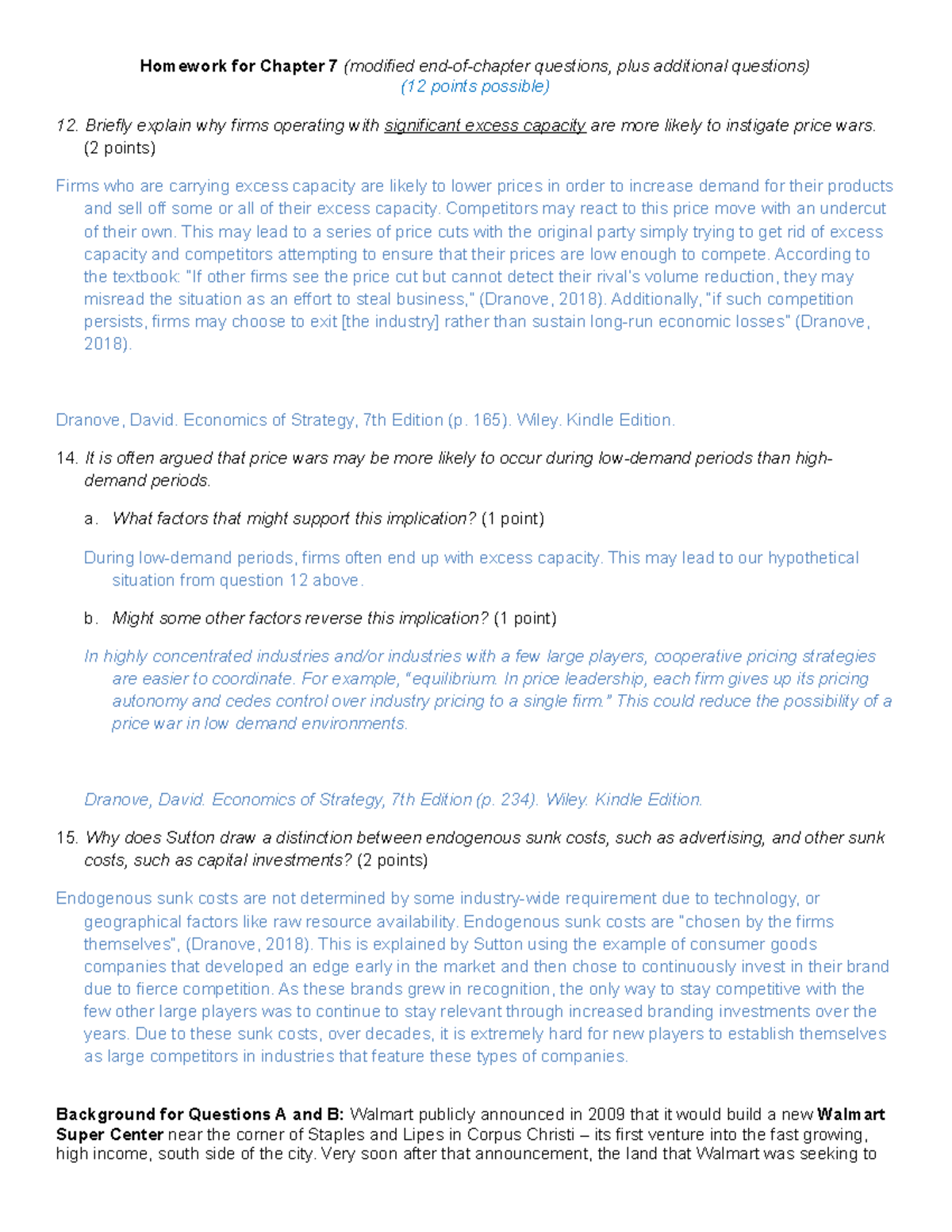 ECON 5315 Homework 7 Ch7 - Homework For Chapter 7 (modified End-of ...