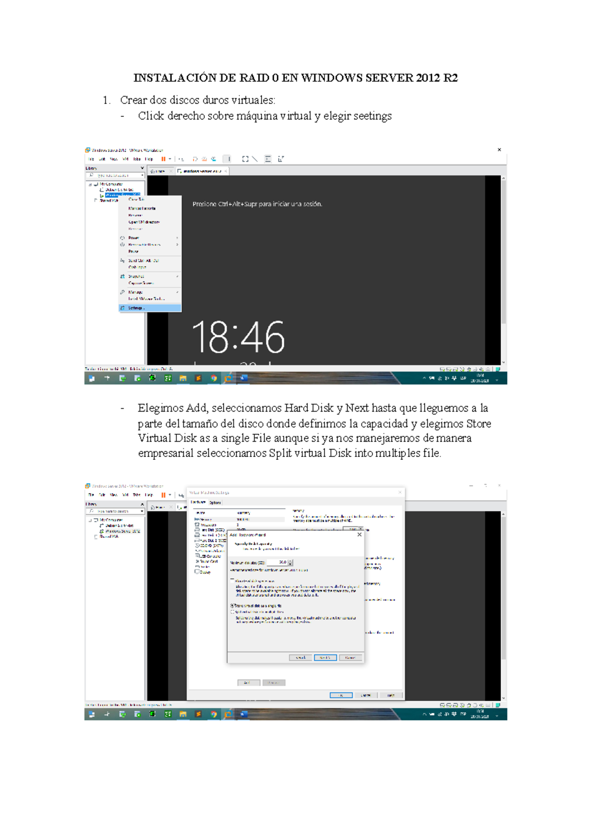 Instalación de RAID 0 en Windows Server 2012 r2 - INSTALACIÓN DE RAID 0 ...