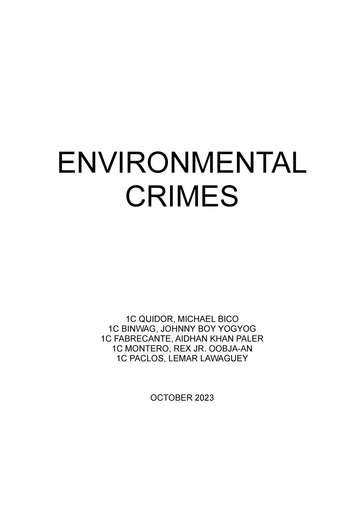 thesis on environmental crimes