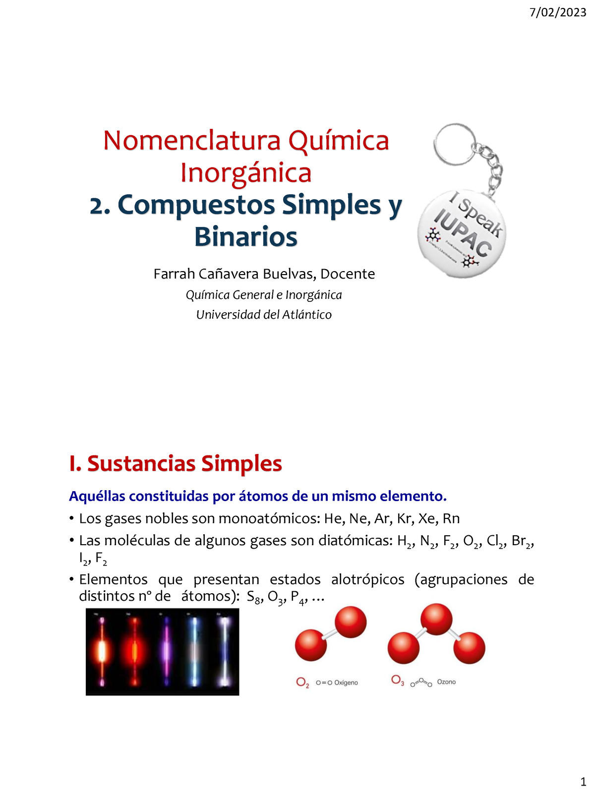 1.3 Nomenclatura Química Inorgánica - Sustancias Simples Y Binarias ...