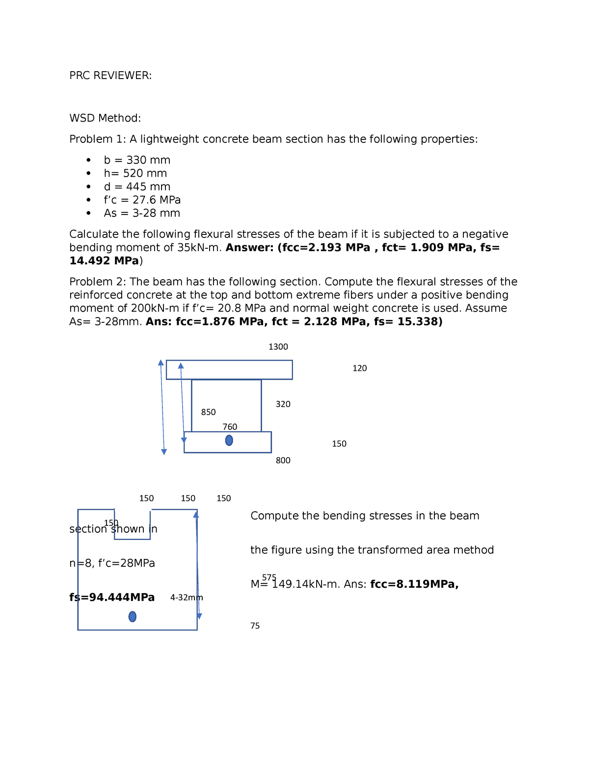 PRC- Reviewer - PRC REVIEWER: WSD Method: Problem 1: A lightweight ...