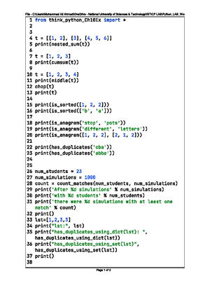 Lab Assignments Solutions of C++ - programming - Studocu