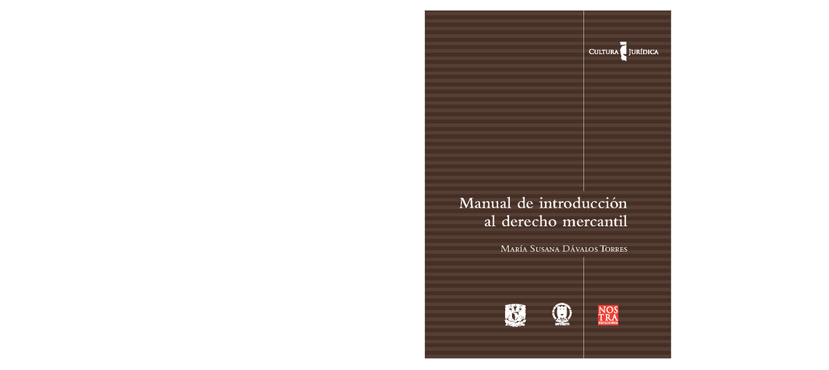 Manual de introducción al derecho mercantil. Colección Cultura Jurídica
