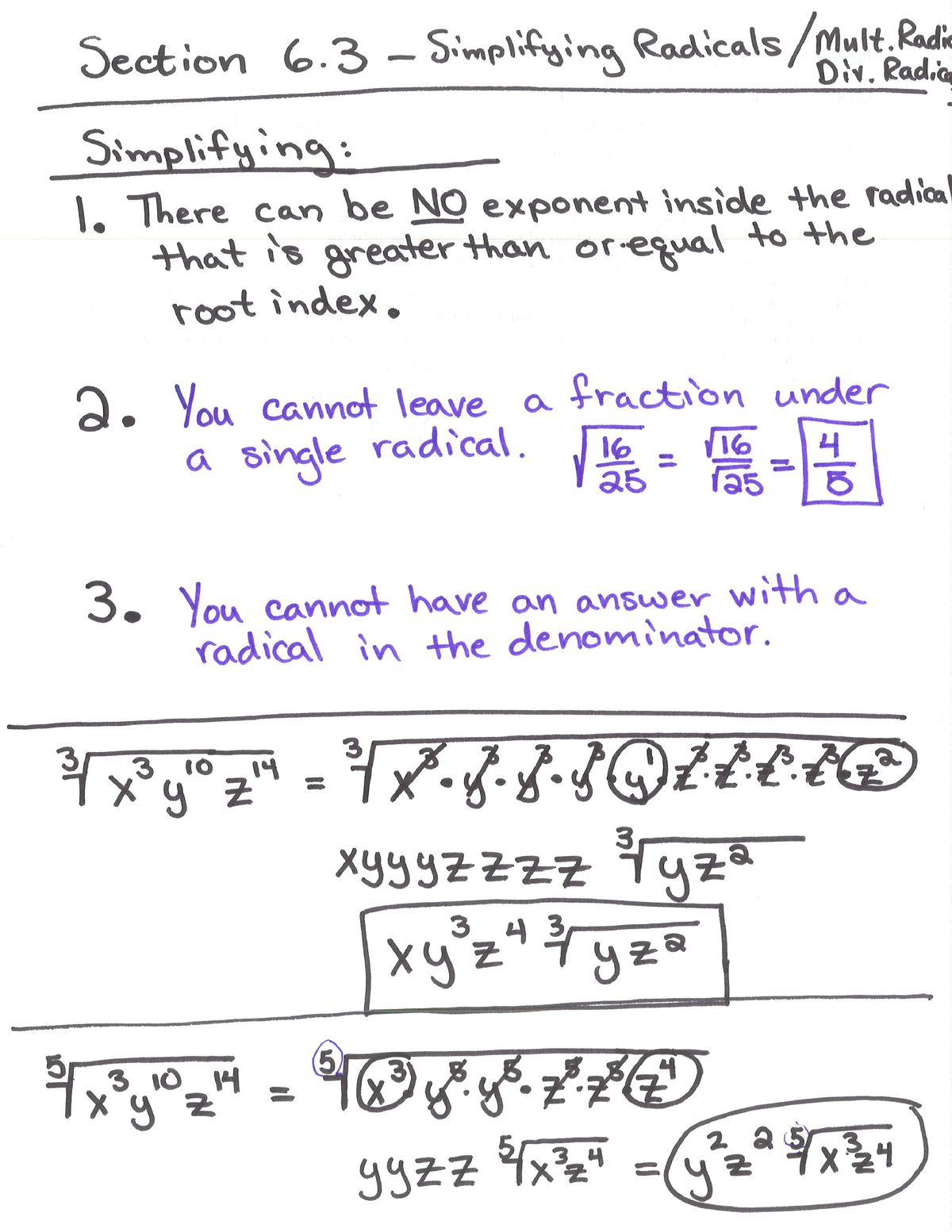 Section 6.3 Notes-1 - The Are My Notes For This Course - MATH 1315 ...