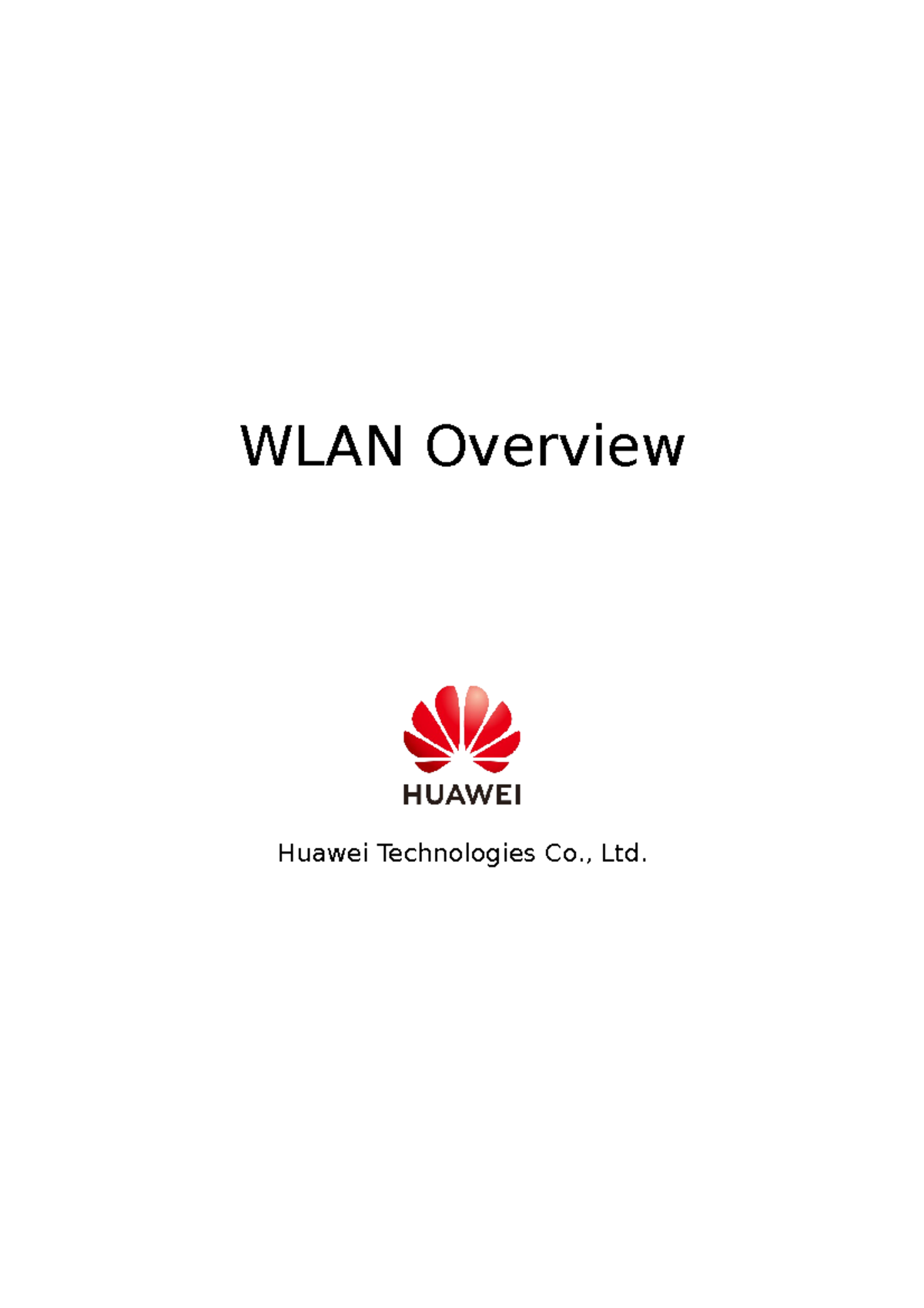 13 WLAN Overview - class notes - network design and administration ...