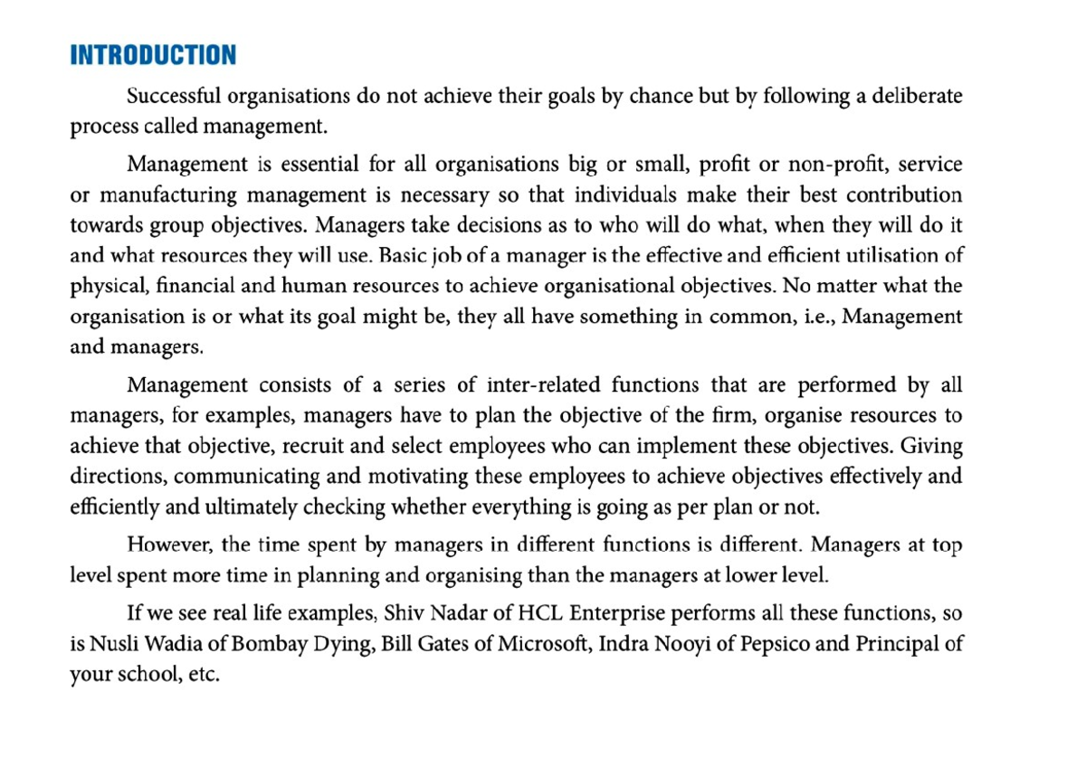 Unit 1 - notes - INTRODUCTION Successful organisations do not achieve ...