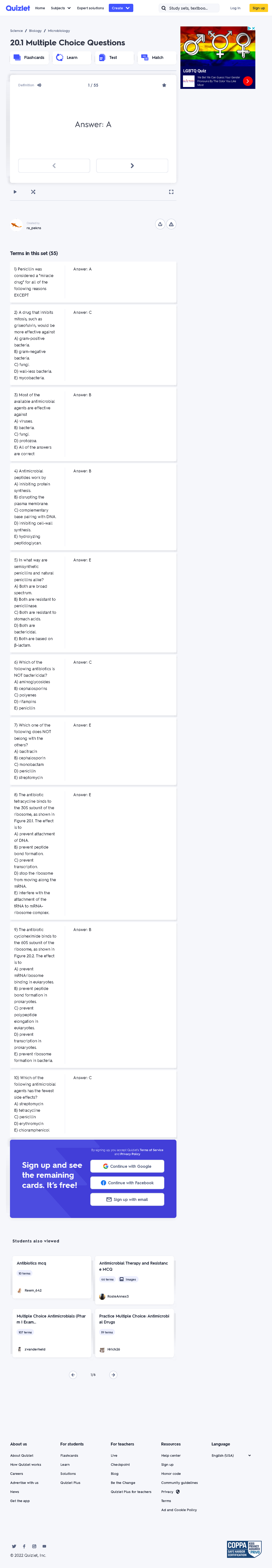 20.1 Multiple Choice Questions Flashcards Quizlet - About Us About ...